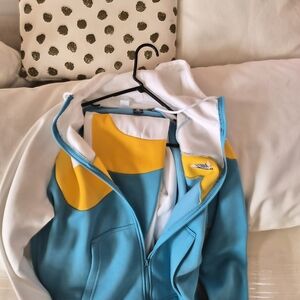 Nike Blue and Yellow Sweatpants